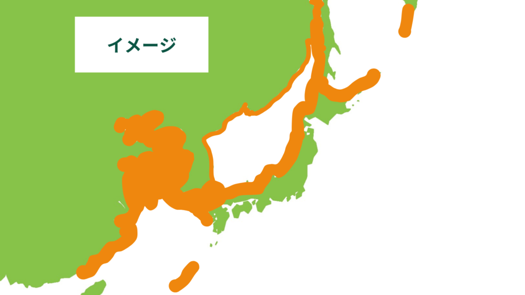 【中学歴史】日本が大陸と陸続き